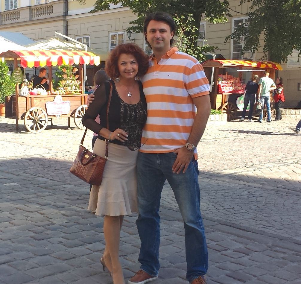 Oksana Davyda with son Nazar Lviv, Ukraine